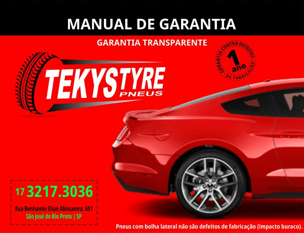 Capa Certificado Garantia Tekys Tyres